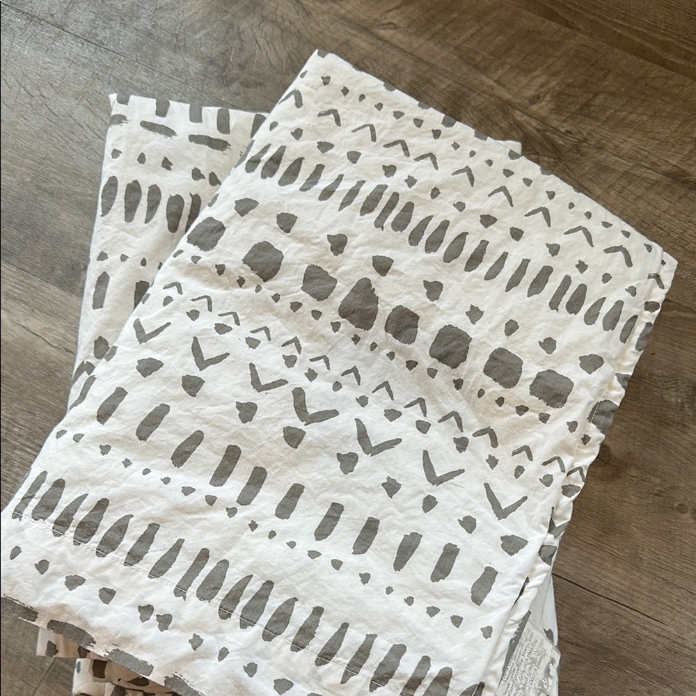 Land Of Nod Patterned Curtains